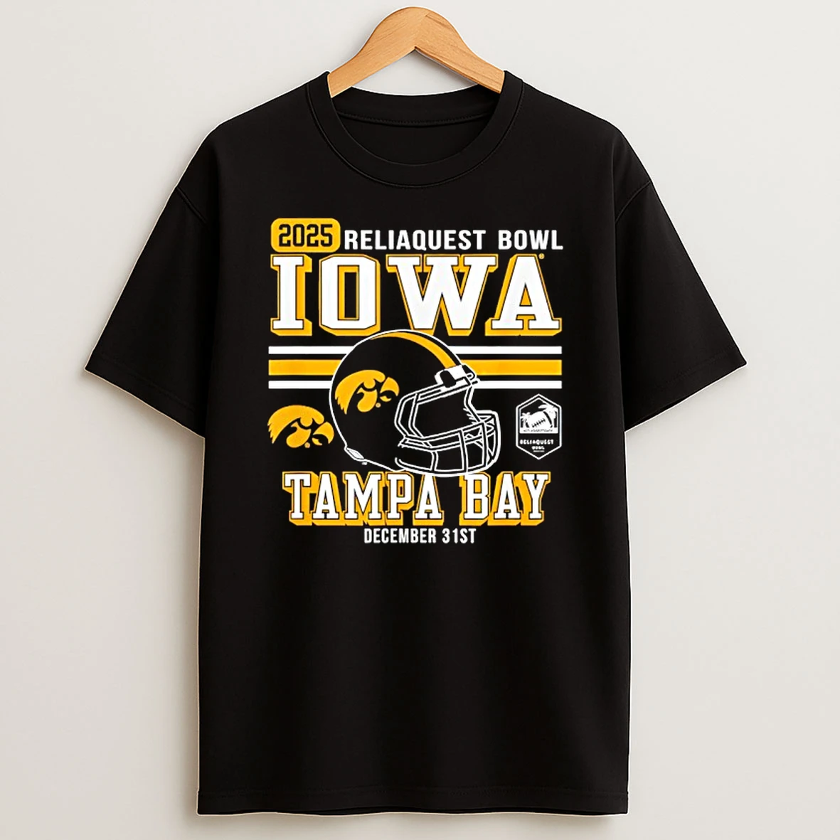 Iowa Hawkeyes Reliaquest Bowl 2025 T Shirt