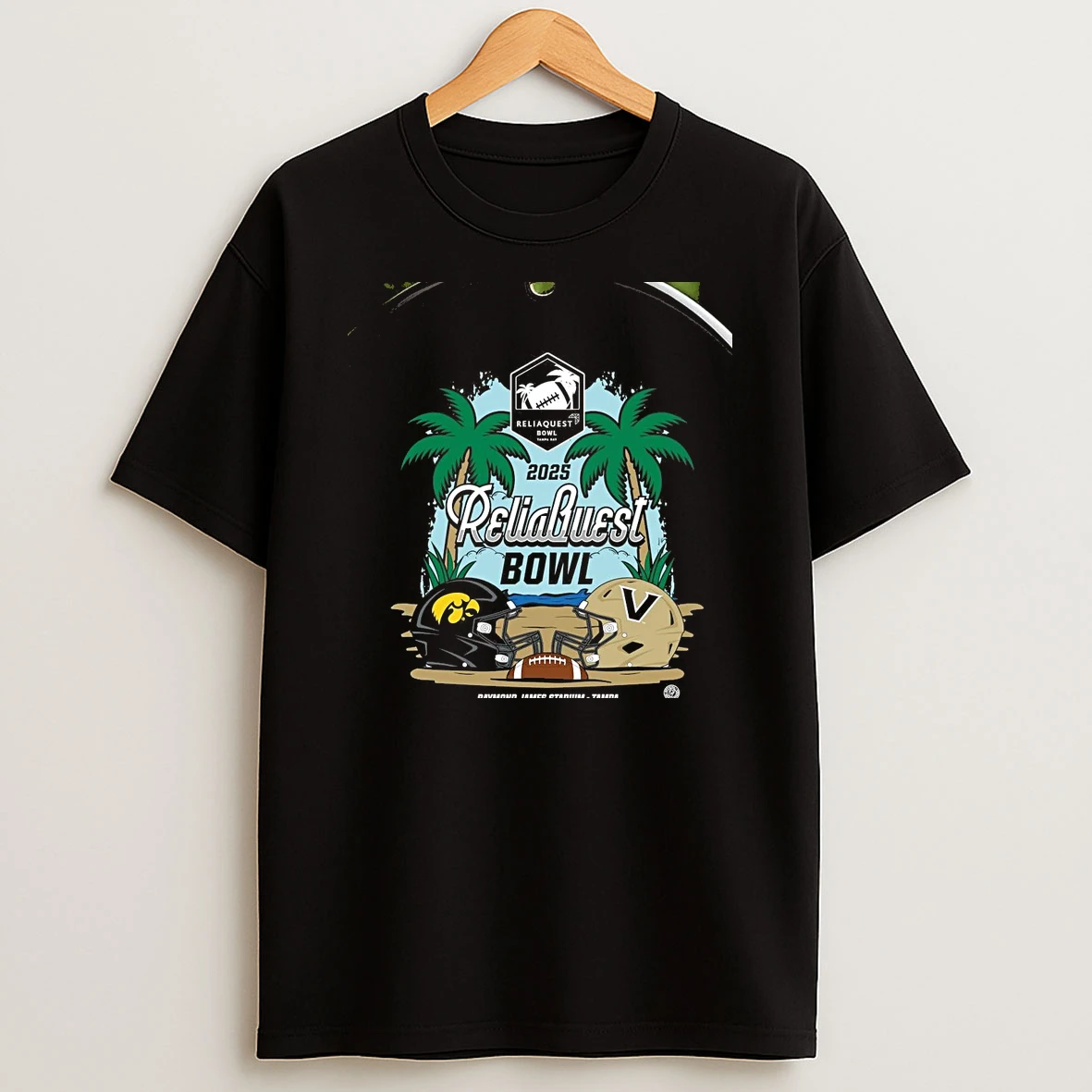 Iowa Hawkeyes Vs Vanderbilt Commodores 2025 Reliaquest Bowl Head To Head Chriast T Shirt