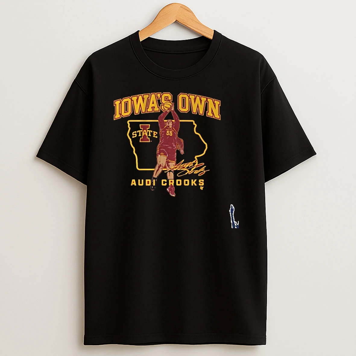 Iowa State Basketball Audi Crooks State Star T Shirt