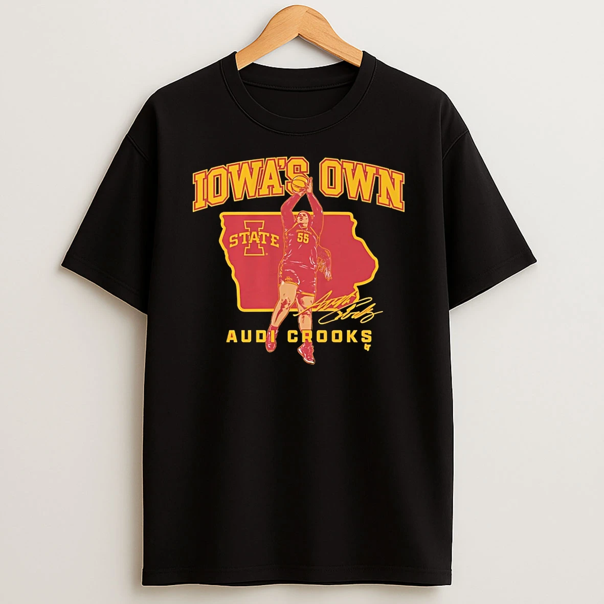 Iowa State Cyclones Audi Crooks State Star Signature T Shirt