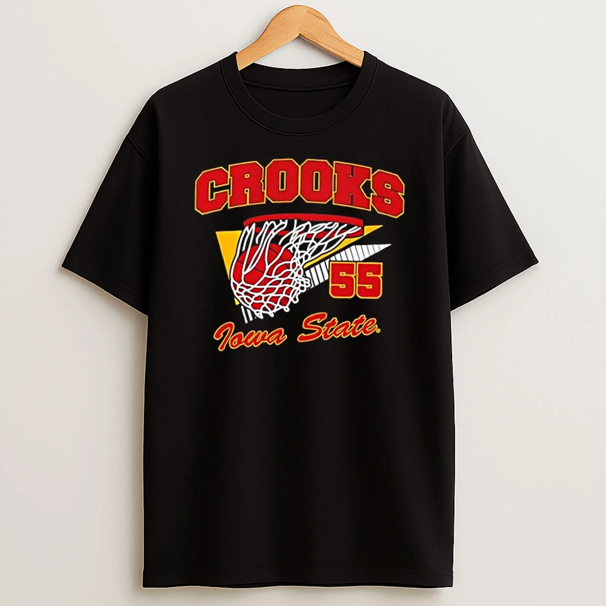 Iowa State Cyclones Basketball Audi Crooks Retro Swish T Shirt