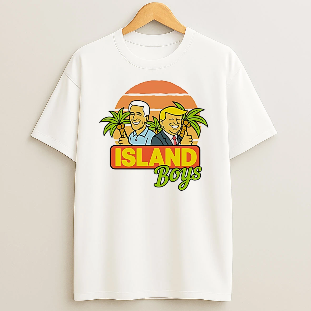 Island Boys Trump And Epstein Caricature T Shirt