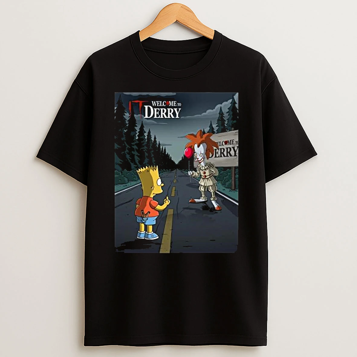 It Welcome To Derry Bart Y Bob Simpson T Shirt