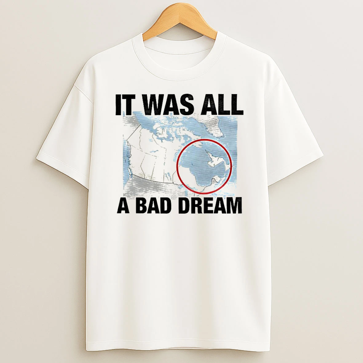 It Was All A Bad Hudson Dream Map T Shirt