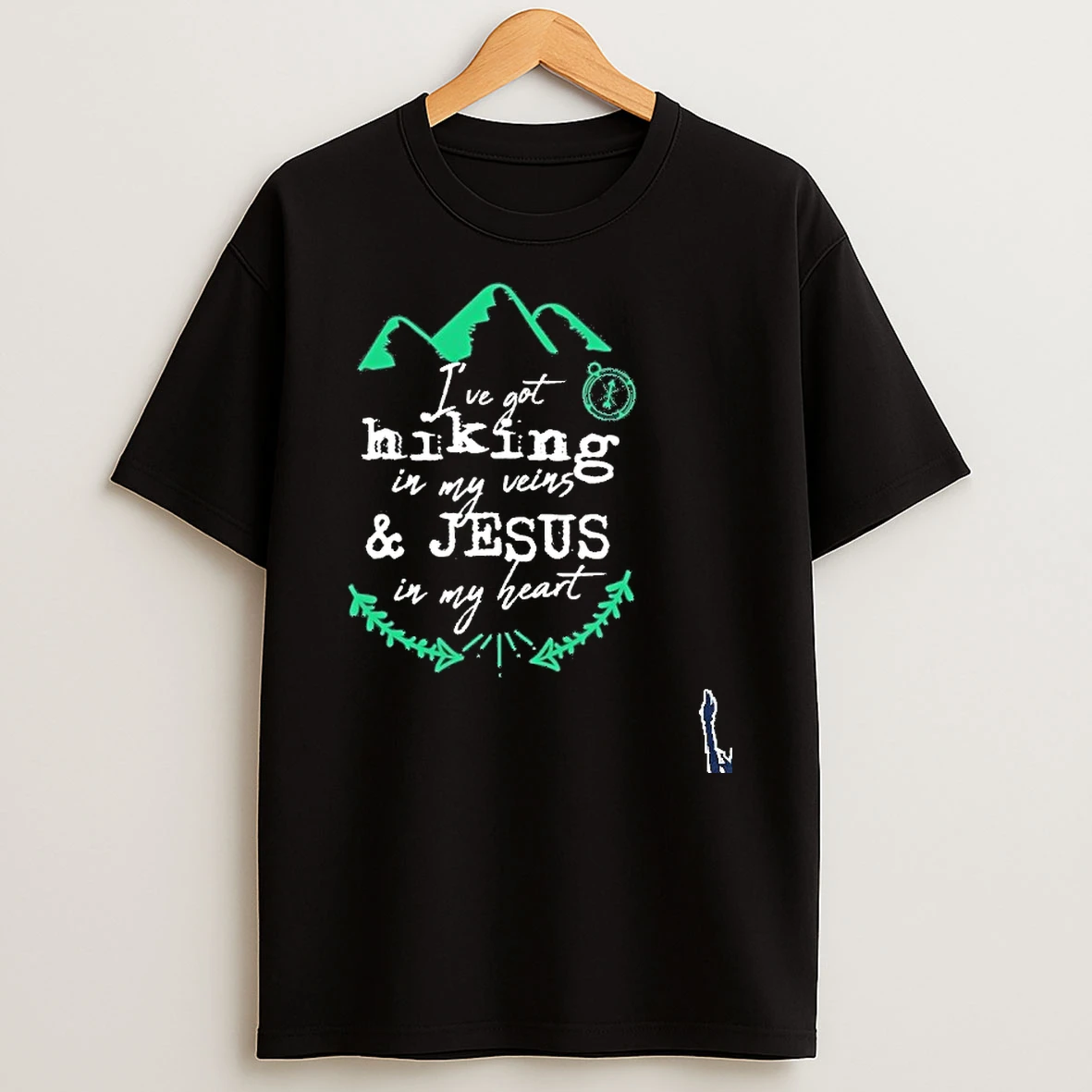 Ive Got Hiking In My Veins Jesus In My Heart T Shirt
