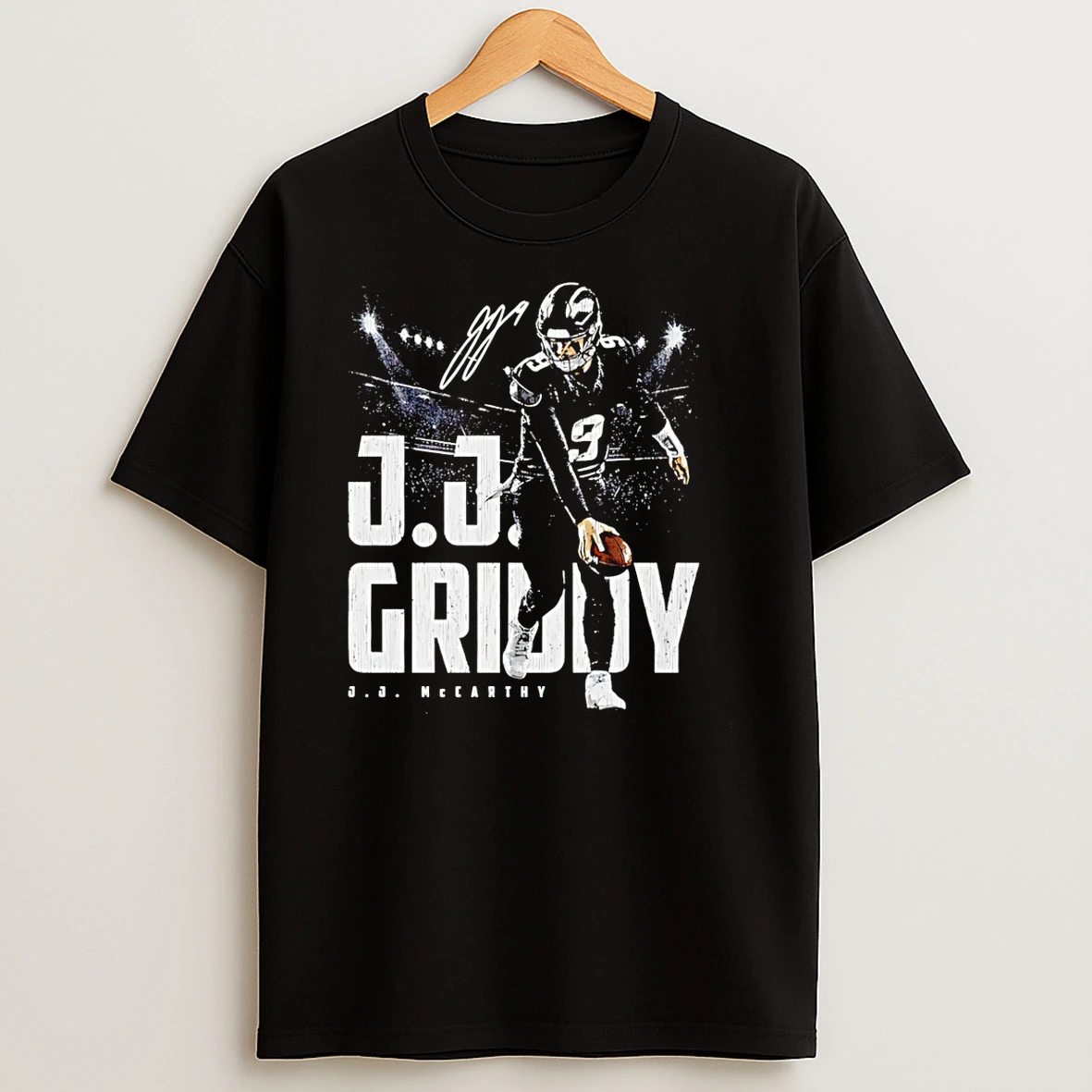 J Mccarthy Minnesota Vikings Griddy Signature T Shirt