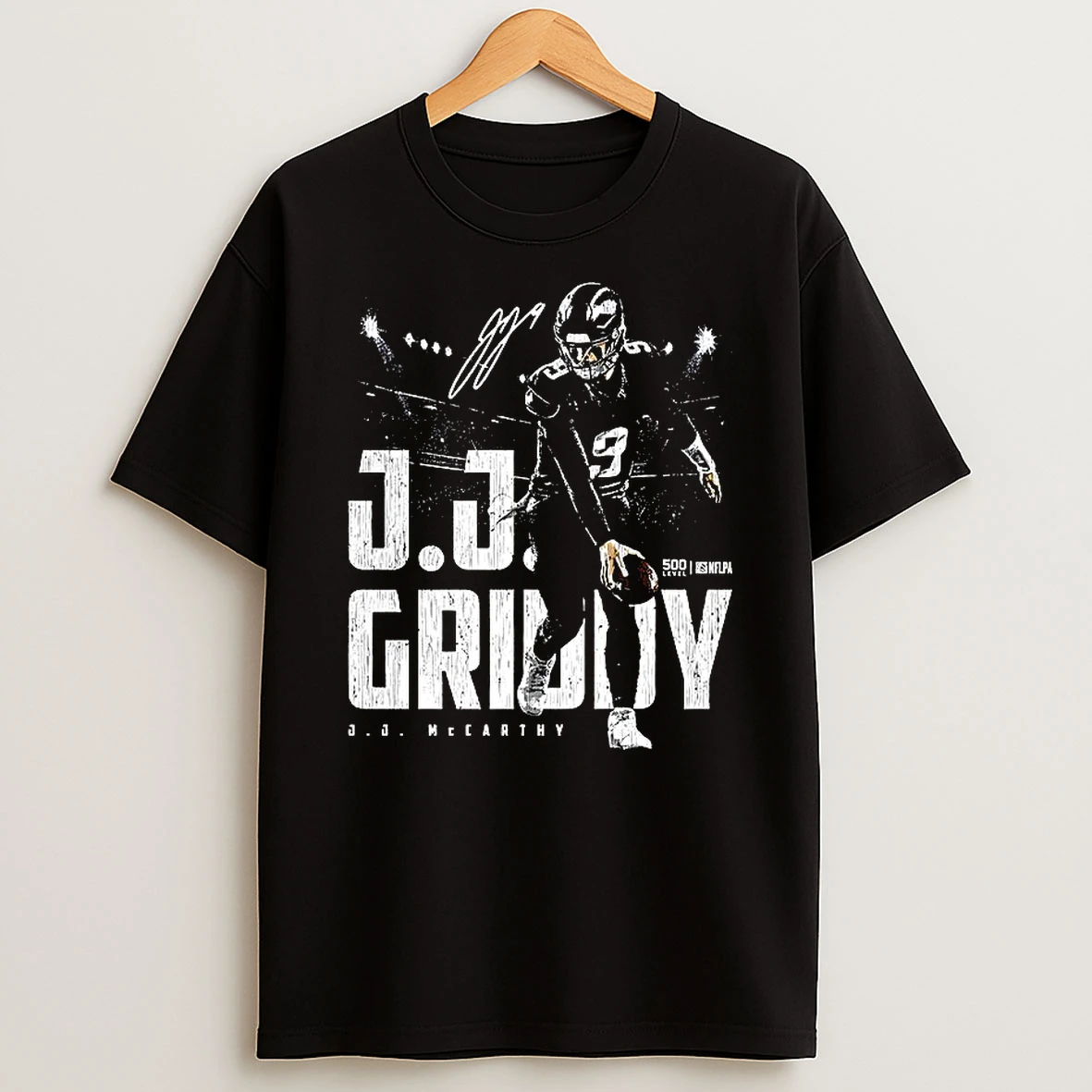 J J Mccarthy Minnesota Vikings Football Griddy Signature T Shirt
