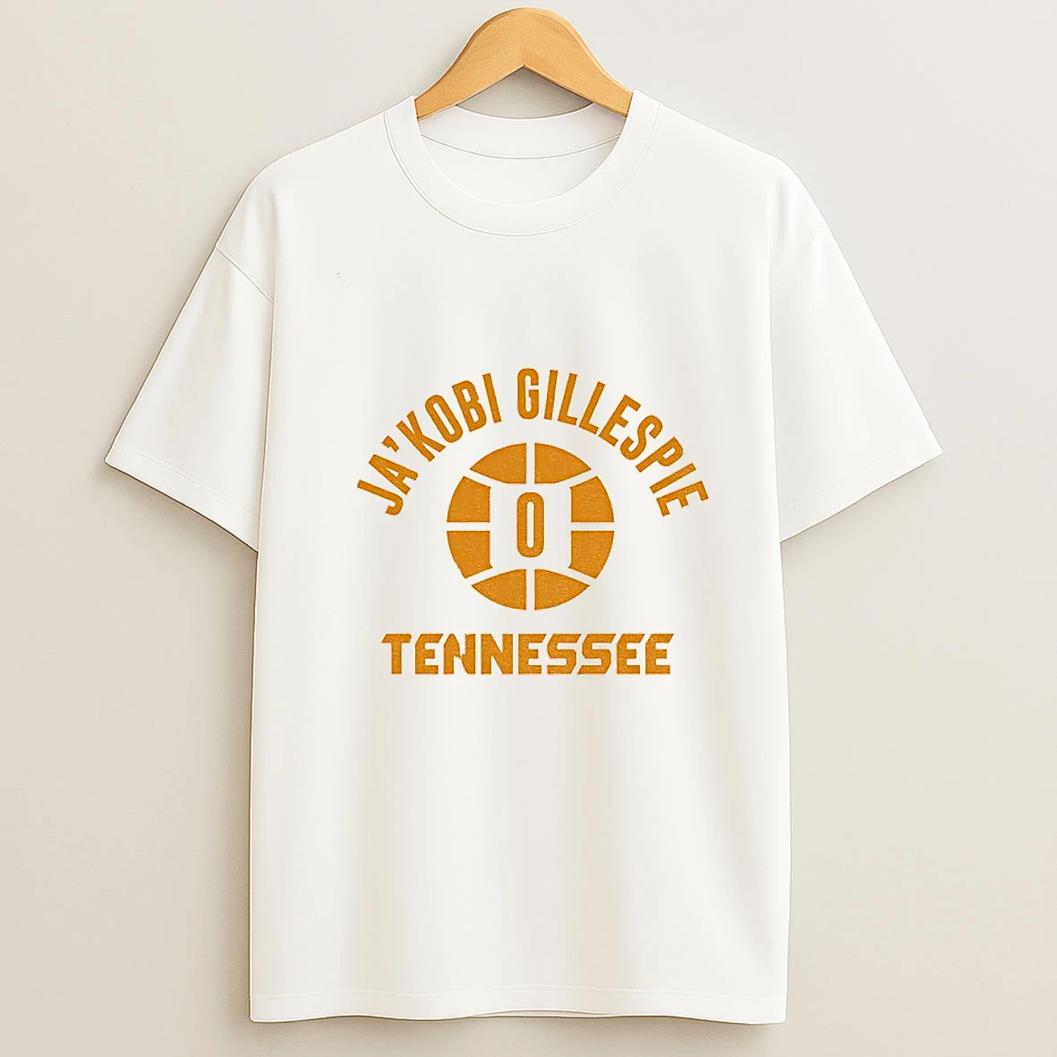 Jakobi Gillespie Name Number Ball Tennessee Volunteers Basketball T Shirt