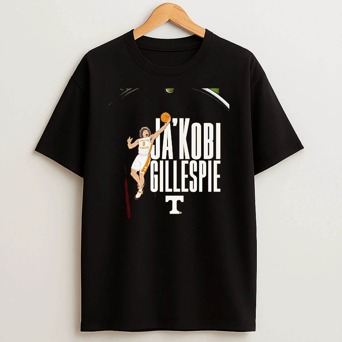 Jakobi Gillespie Layup Tennessee Volunteers Chriast T Shirt