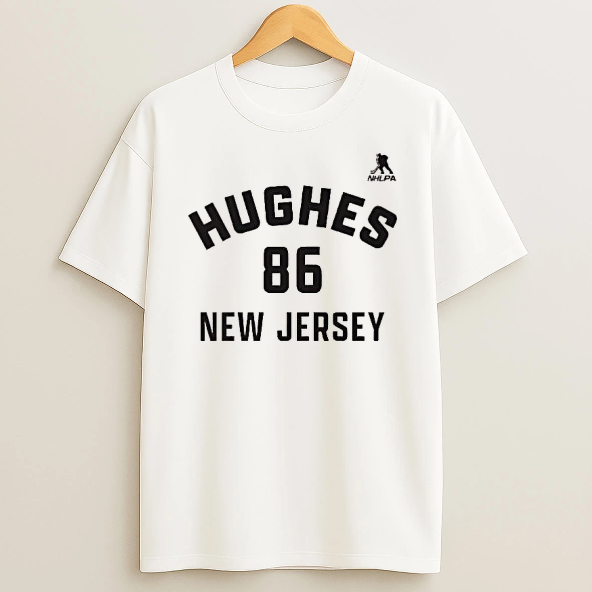 Jack Hughes New Jersey Name Number T Shirt