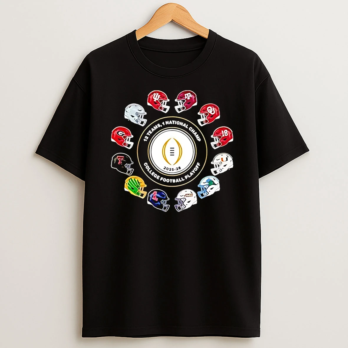 Jack Settleman 2026 12 Teams Playoff 1 National Champ College Football Playoff T Shirt