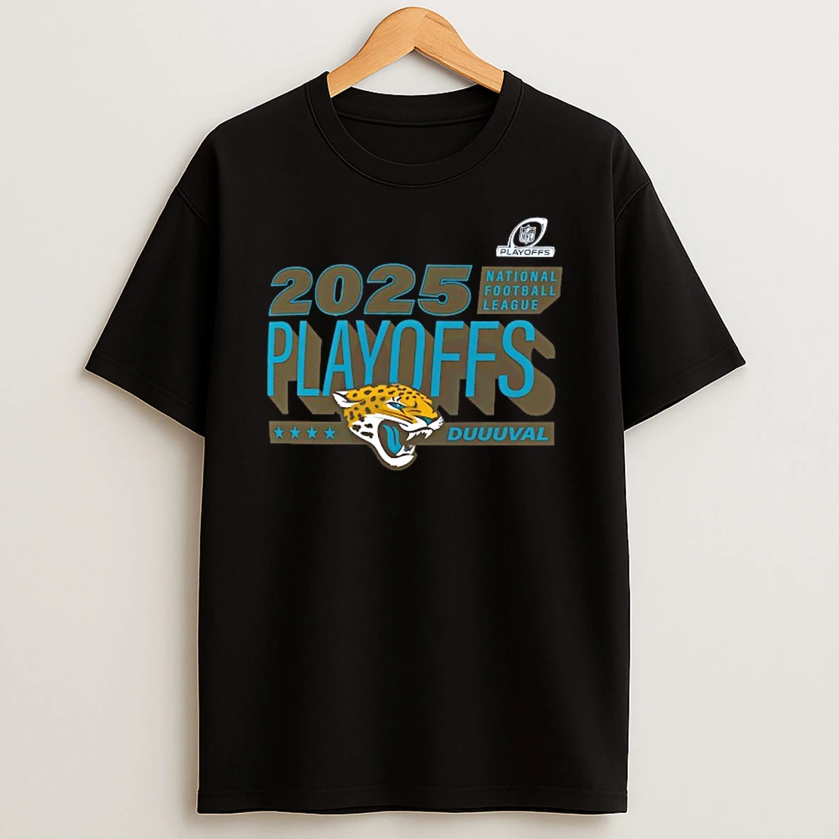 Jacksonville Jaguars 2025 National Football League Playoffs T Shirt