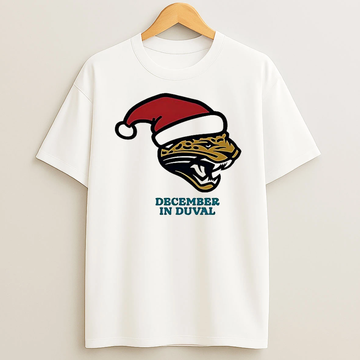 Jacksonville Jaguars December In Duval Merry Christmas T Shirt