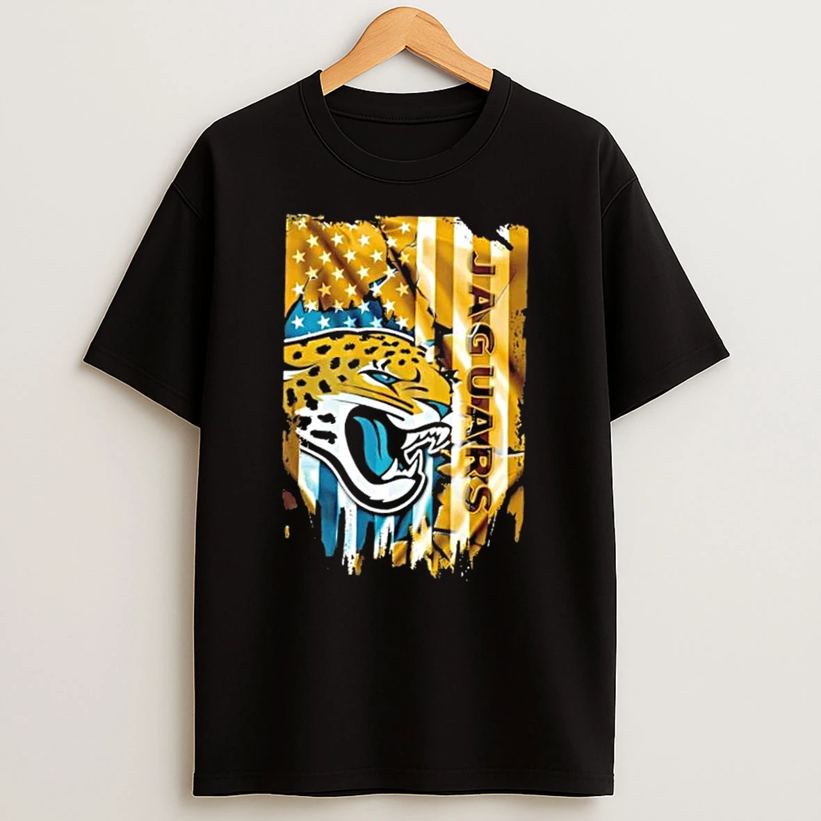 Jacksonville Jaguars Football X American Flag T Shirt