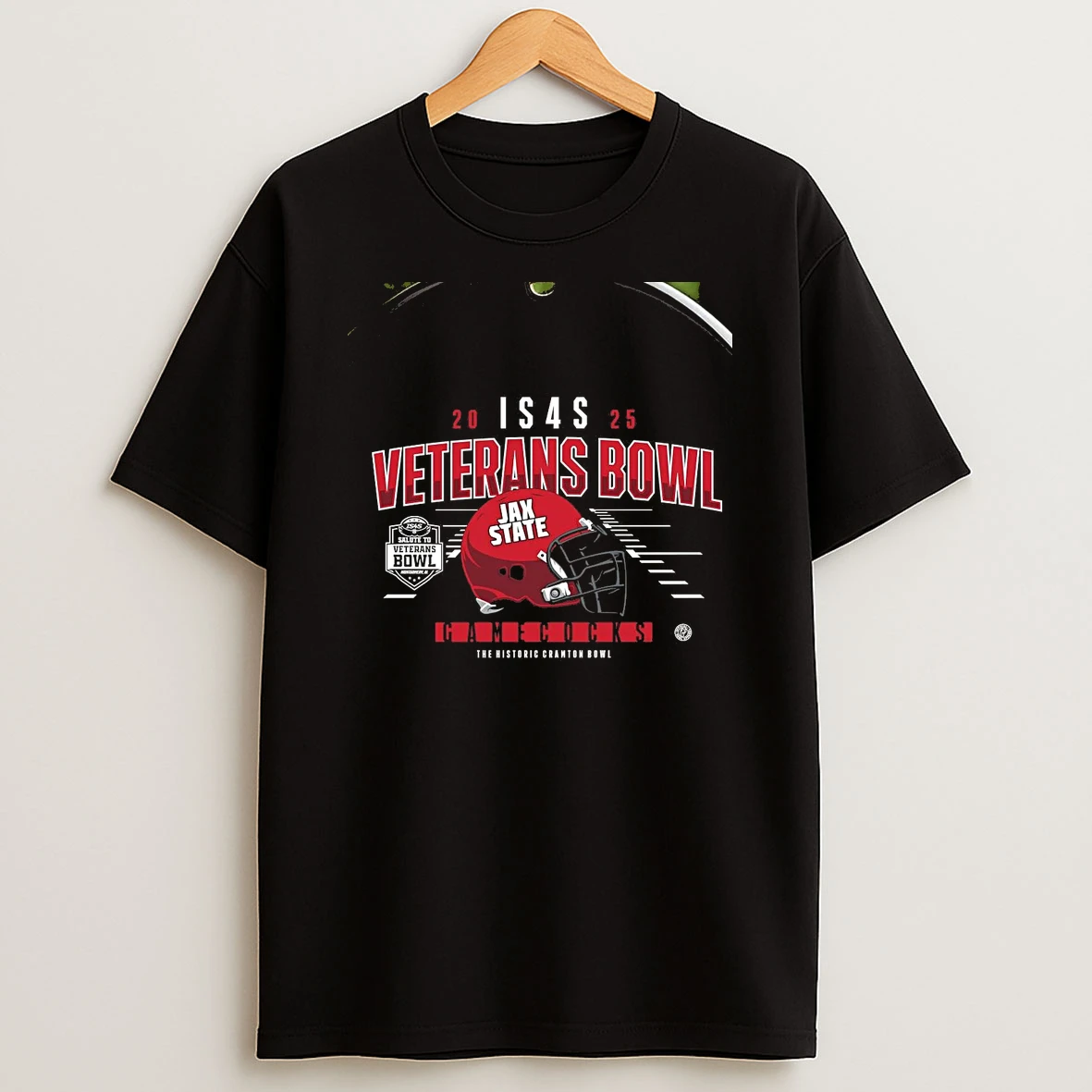Jacksonville State Gamecocks 2025 Salute To Veterans Bowl Helmet Chriast T Shirt