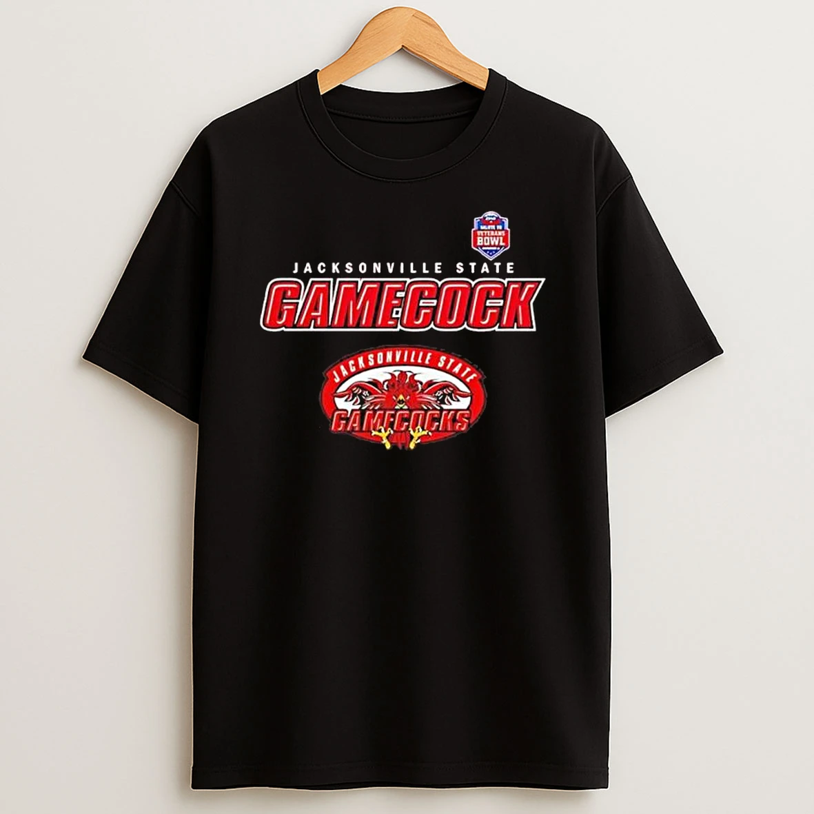 Jacksonville State Gamecocks Ncaa 2025 Salute To Veterans Bowl Logo T Shirt