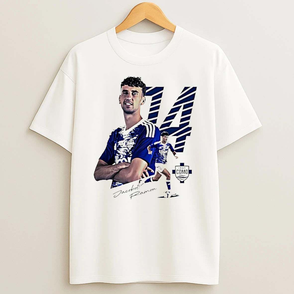 Jacobo Ramon Como 1907 Players Collection Signature T Shirt