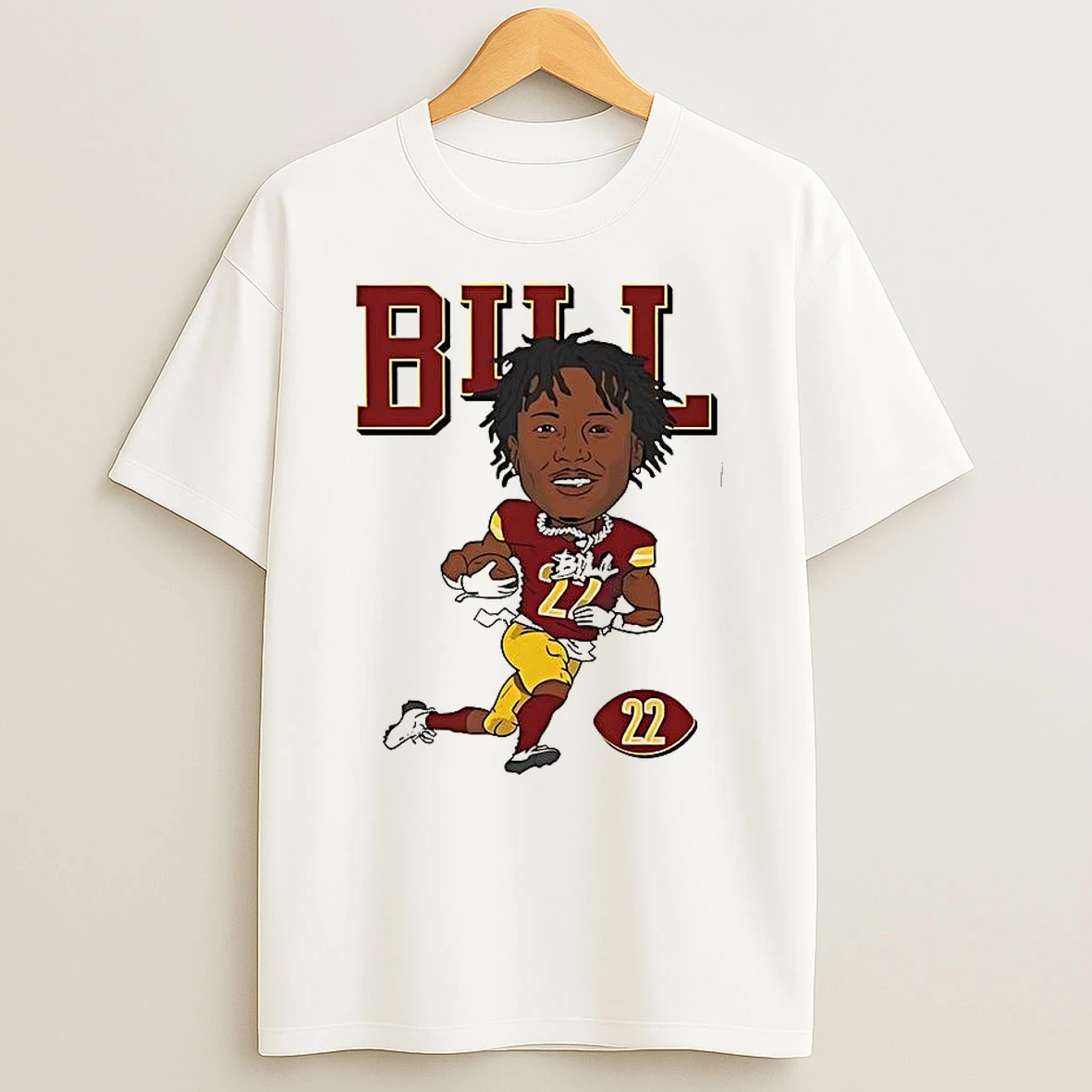 Jacory Croskey Merritt Washington Commanders Football Bill Caricature T Shirt