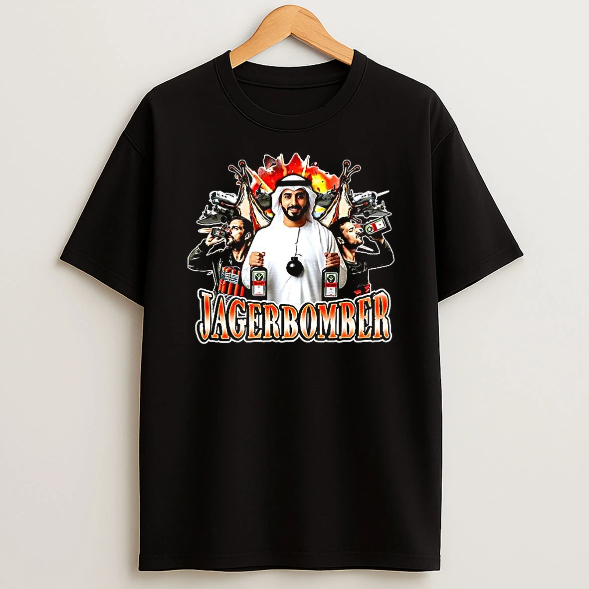 Jagerbomber Jager X Bomber Caricature T Shirt