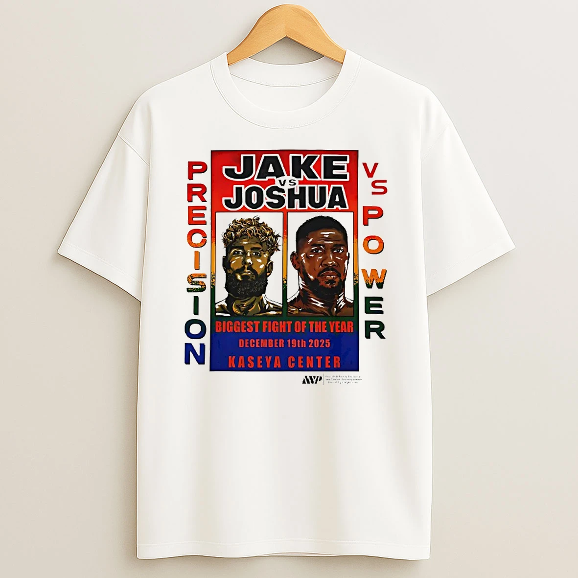 Jake Paul Vs Anthony Joshua Preoision Vs Power Biggest Fight Of The Year Kaseya Center Circle T Shirt