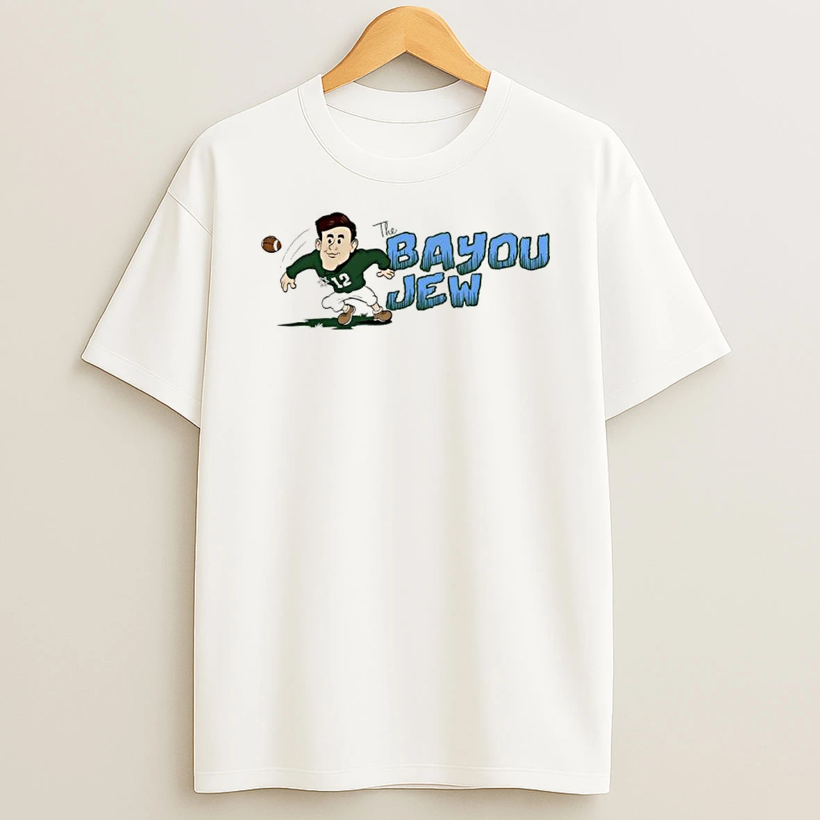 Jake Retzlaff Tulane Green Wave Bayou Jew Caricature T Shirt