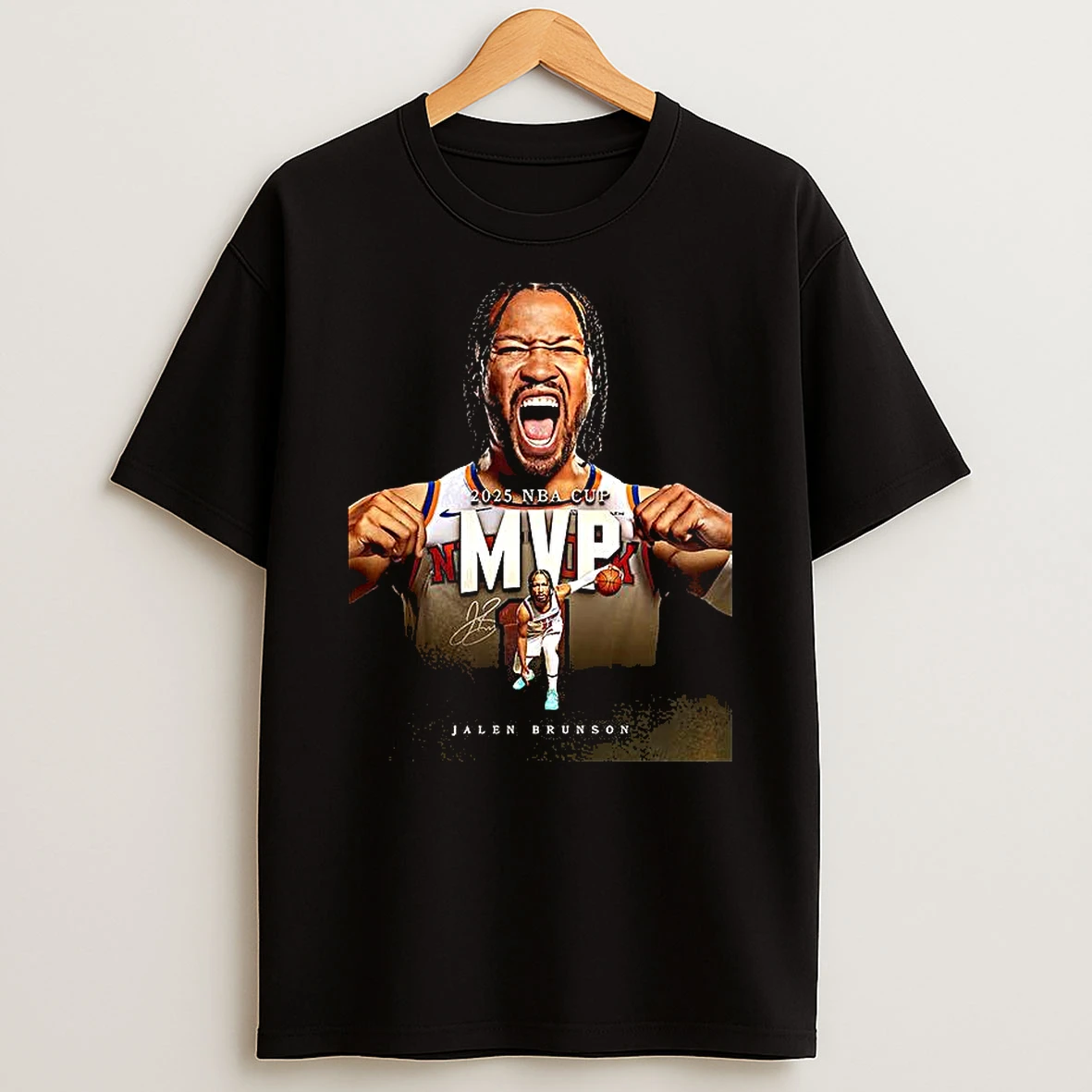 Jalen Brunson Mvp 2025 Nba Cup Champions Signature T Shirt