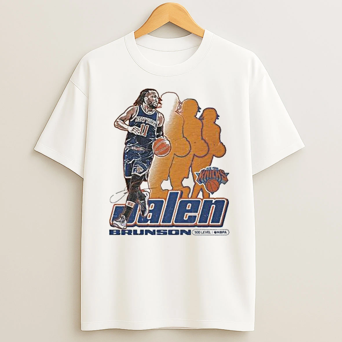Jalen Brunson New York Knicks Nba Retro Signature T Shirt