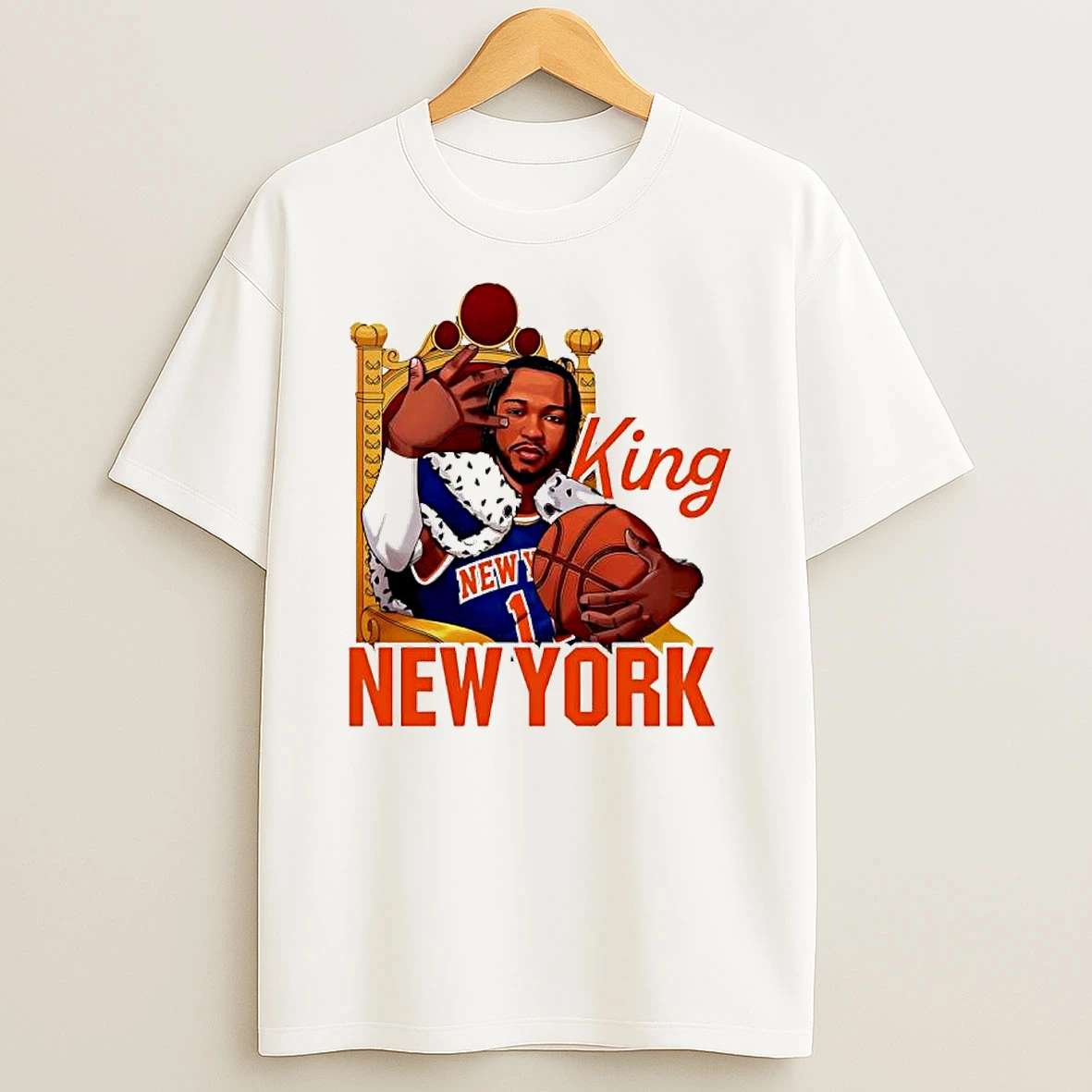 Jalen Brunson The King Of New York Knicks Graphic T Shirt