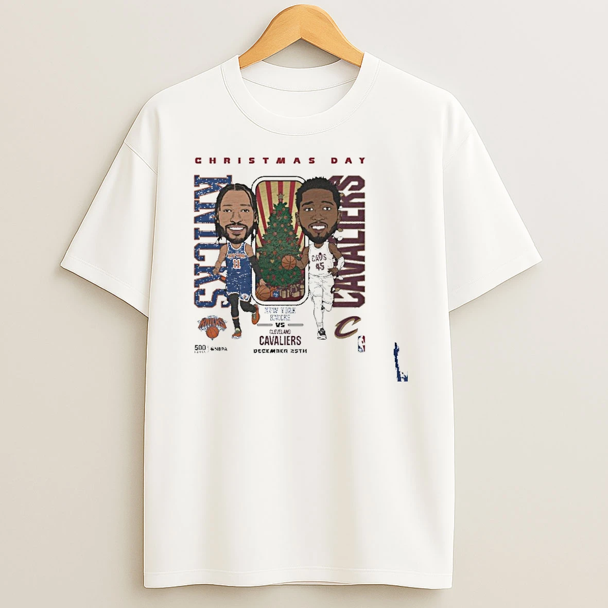 Jalen Brunson Vs Donovan Mitchell 2025 Nba Christmas Day Match Up T Shirt