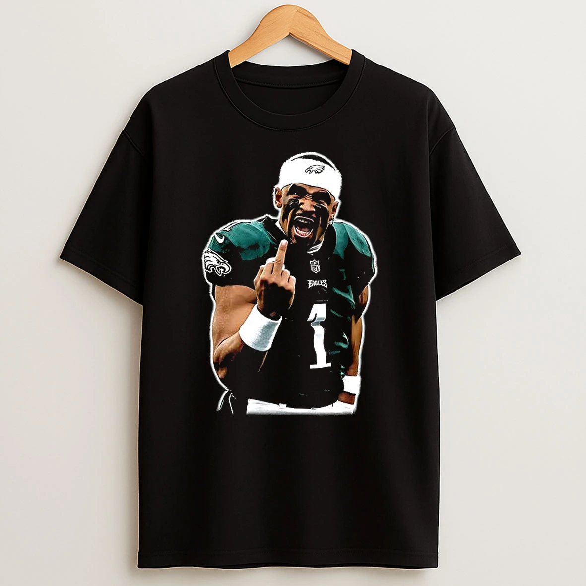 Jalen Hurts Philadelphia Eagles Nfl Middle Finger Meme T Shirt
