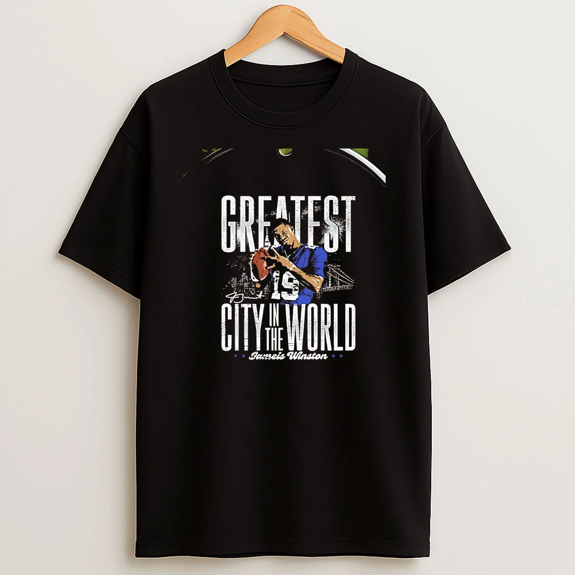 Jameis Winston Greatest City In The World New York Giants Chriast T Shirt