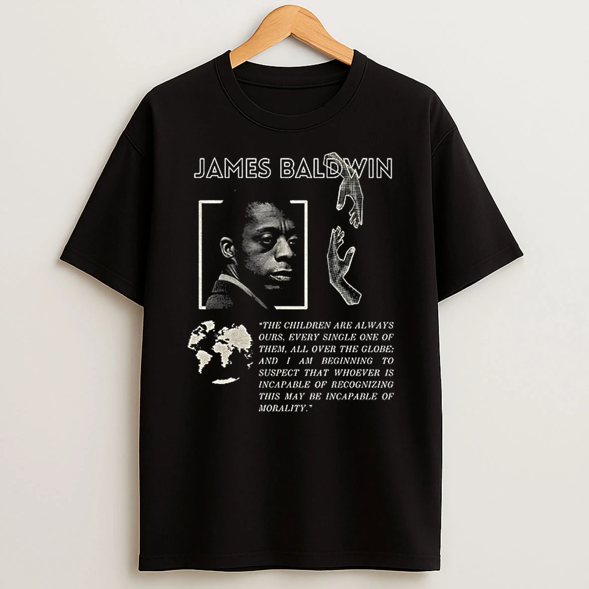 James Baldwin Quote Children Always Ours Protest Free Palestine Gaza T Shirt