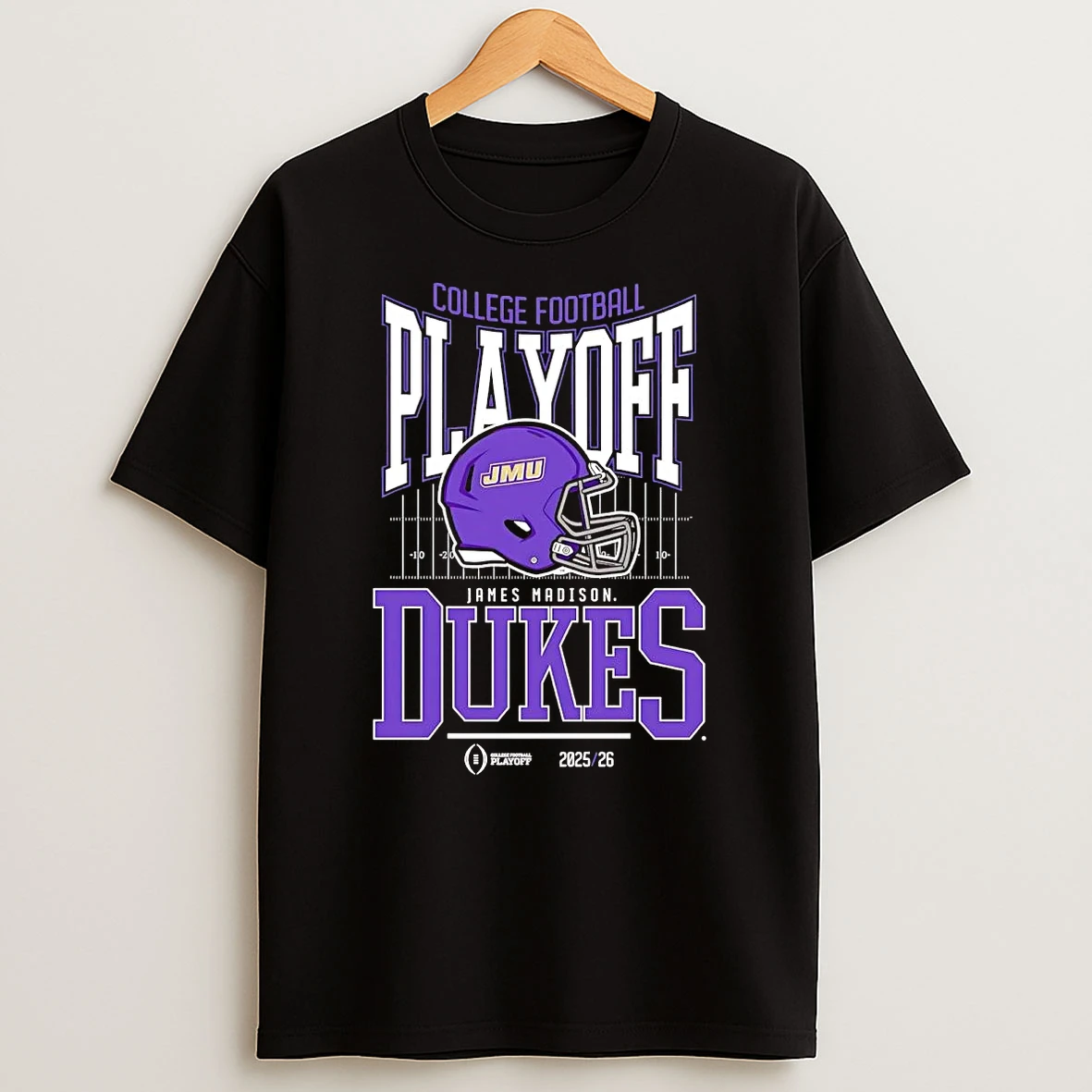 James Madison Dukes 2025 26 College Football Playoff Cfp Helmet T Shirt