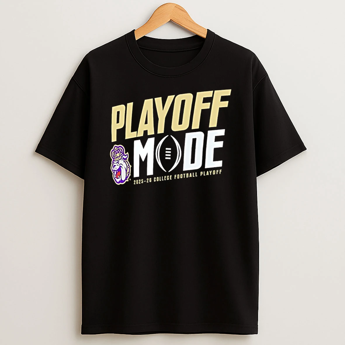 James Madison Dukes 2025 26 College Football Playoff Pass Protection T Shirt