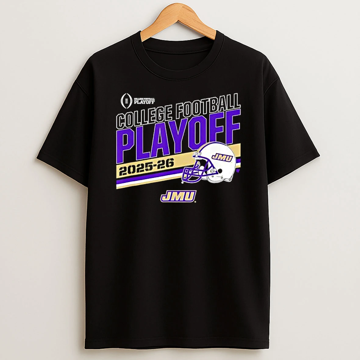 James Madison Dukes College Football Playoff Stripe 2025 T Shirt