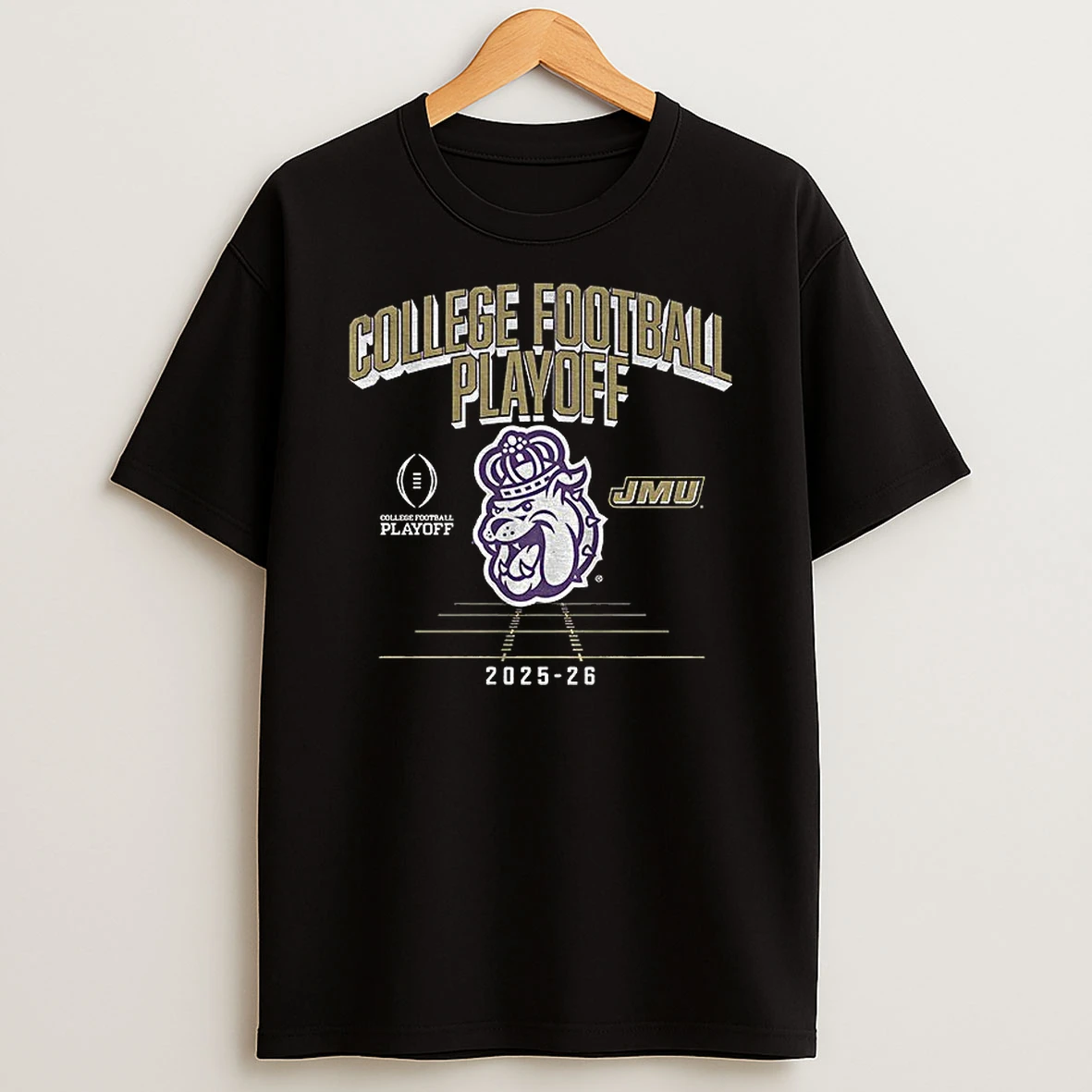 James Madison Dukes Football 2025 Cfp Mascot College Football Playoff 2025 2026 T Shirt