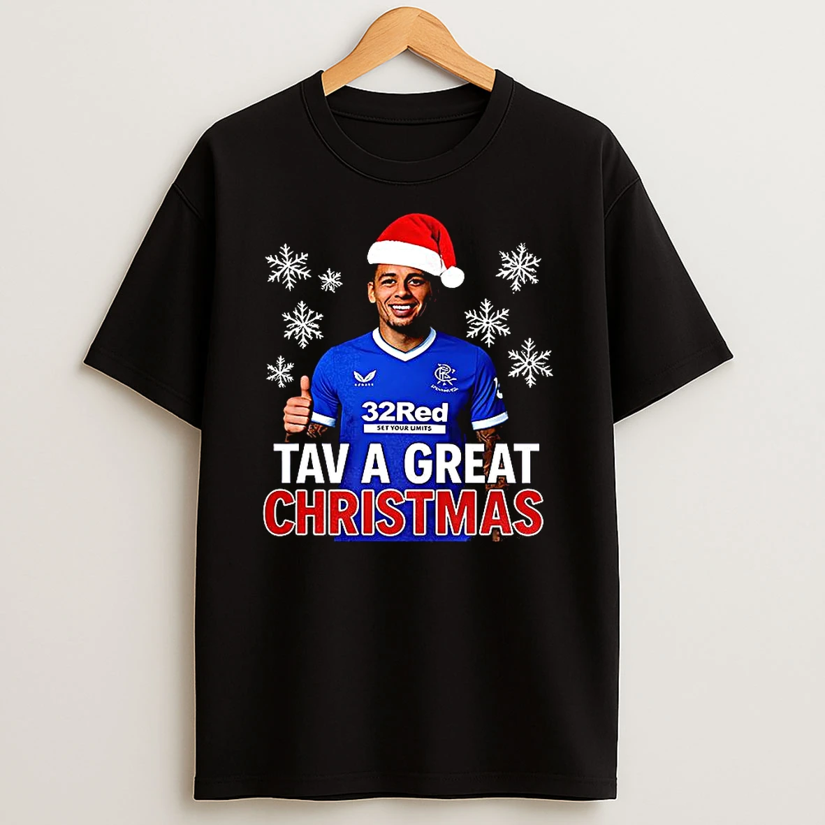James Tavernier Santa Hat Rangers Fc Tav A Great Christmas T Shirt
