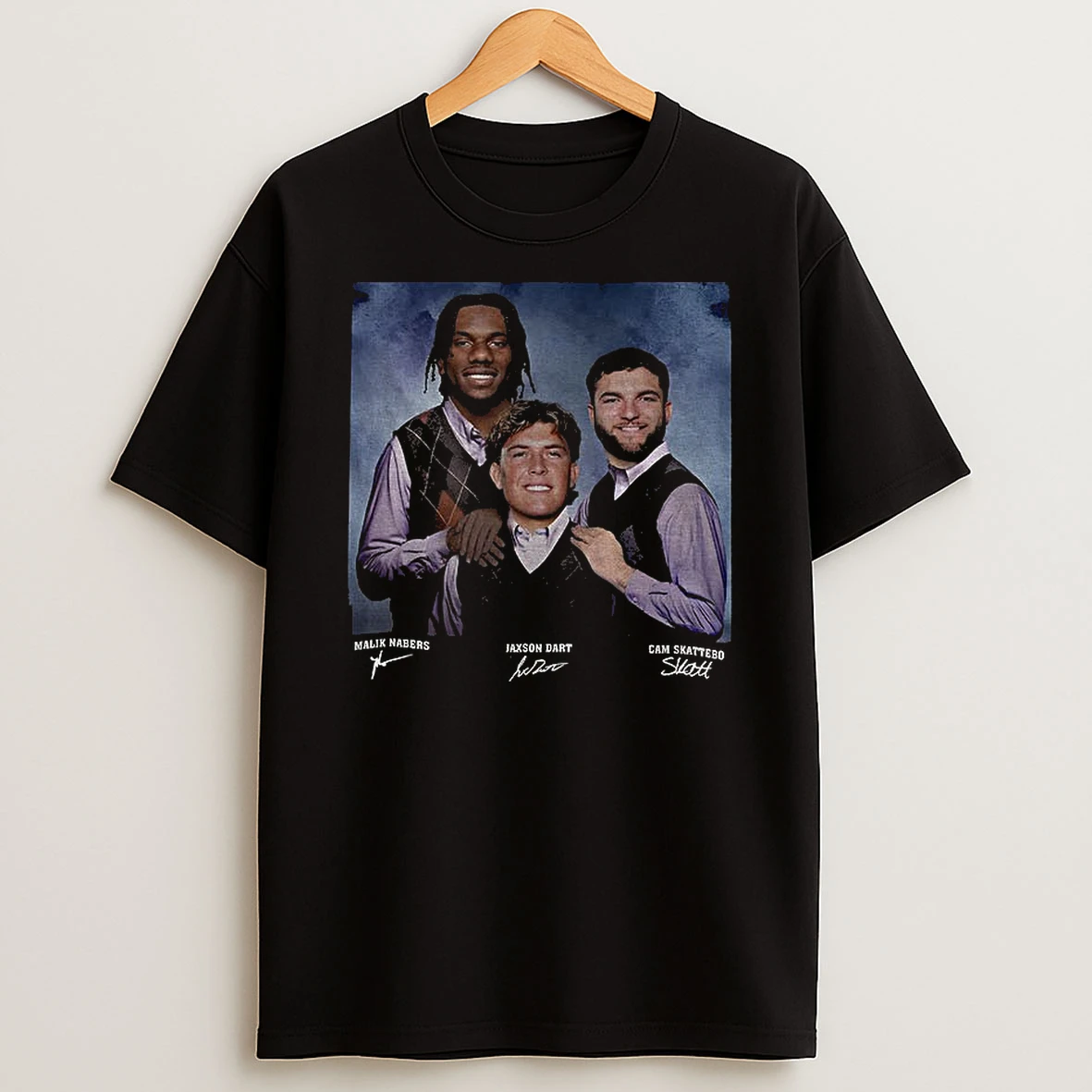 Jaxson Dart Cam Skattebo Malik Nabers Football New York Step Bros T Shirt
