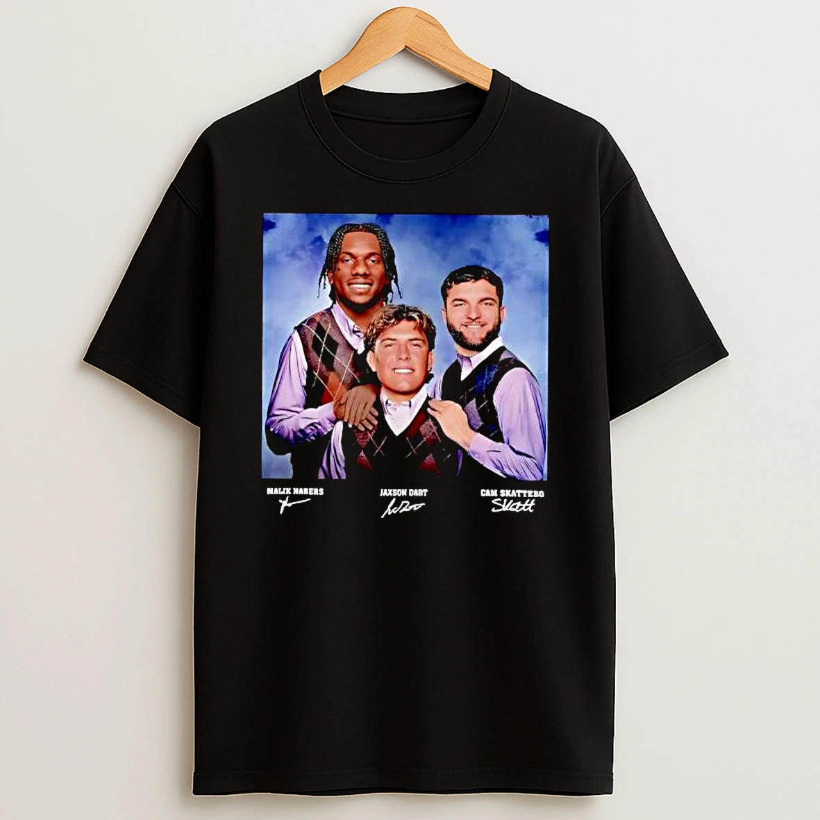 Jaxson Dart Cam Skattebo Malik Nabers Football New York Stepbrothers T Shirt