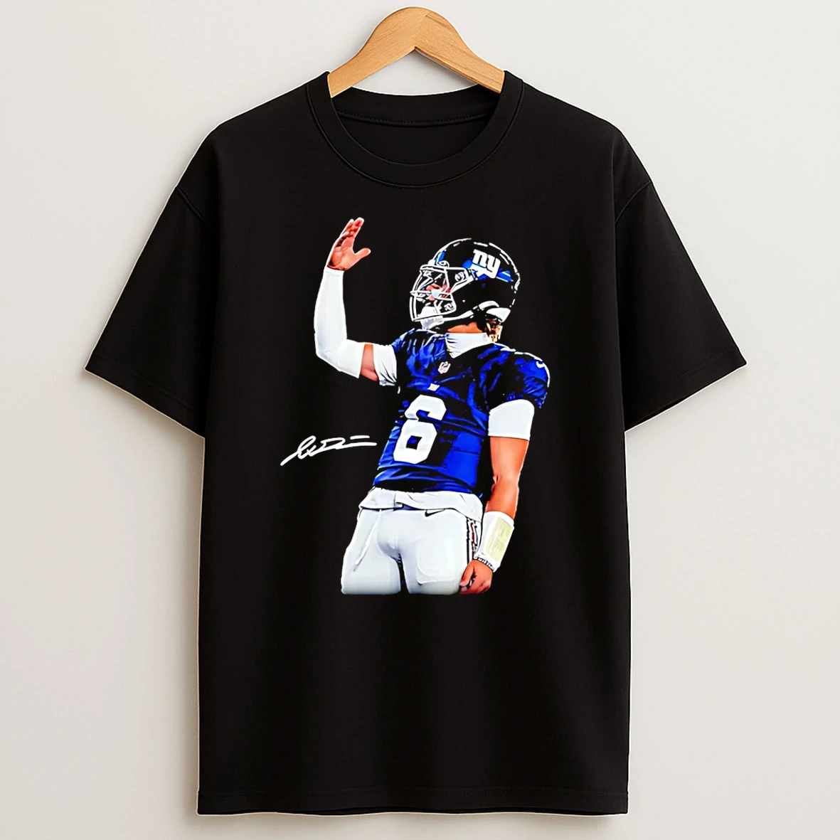 Jaxson Dart New York Giants Newear Signature T Shirt