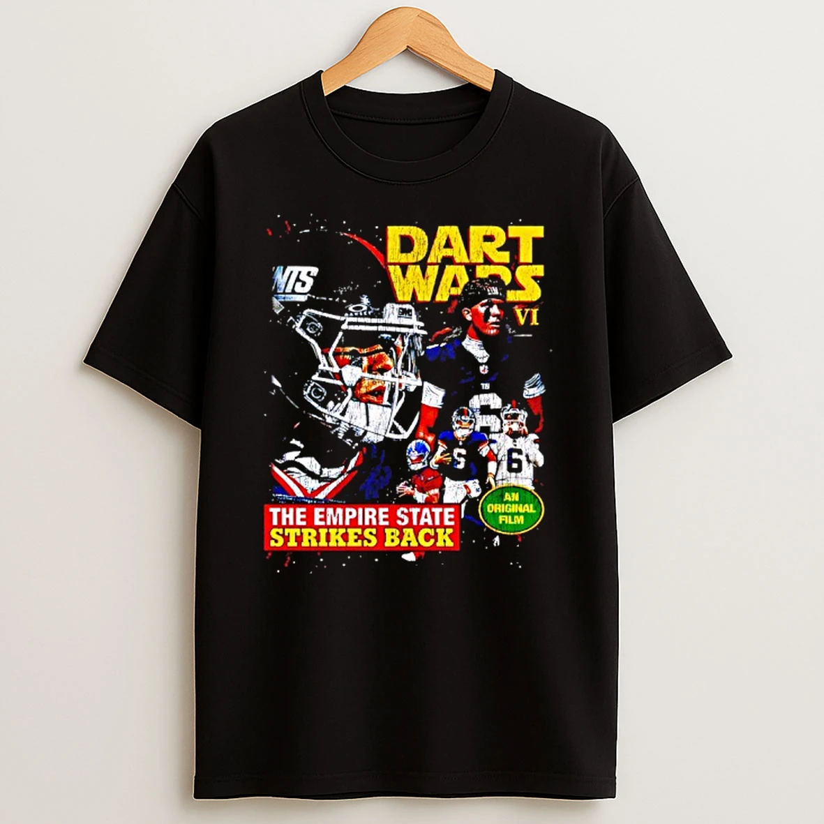 Jaxson Dart Star Wars New York Giants Dart Vader 2025 Nfl T Shirt