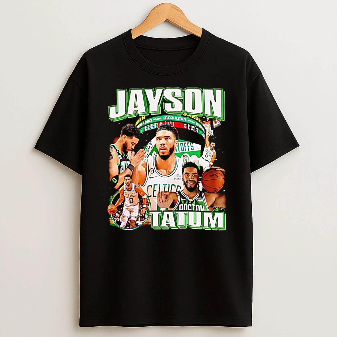 Jayson Tatum Boston Celtics Player Collage T Shirt