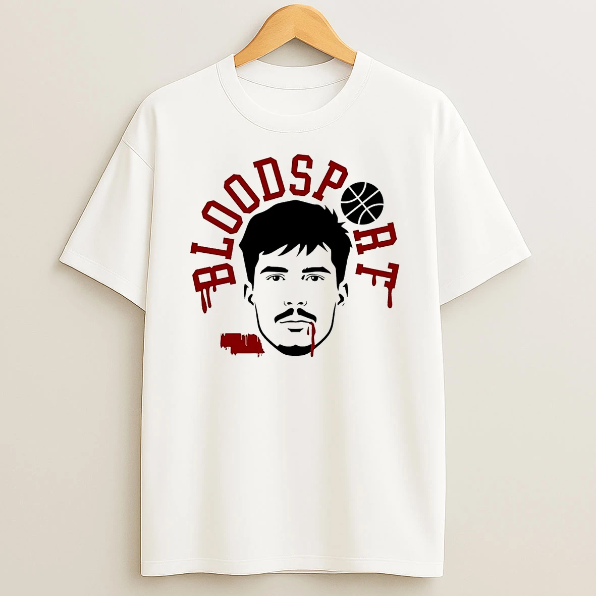 Jean Claude Van Damme Nebraska Huskers Bloodsport T Shirt