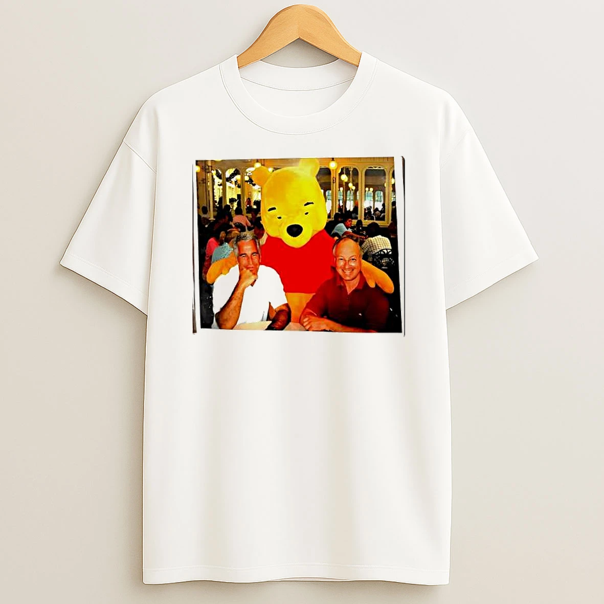 Jeffrey Epstein And Winnie The Pooh Disney World Restaurant T Shirt