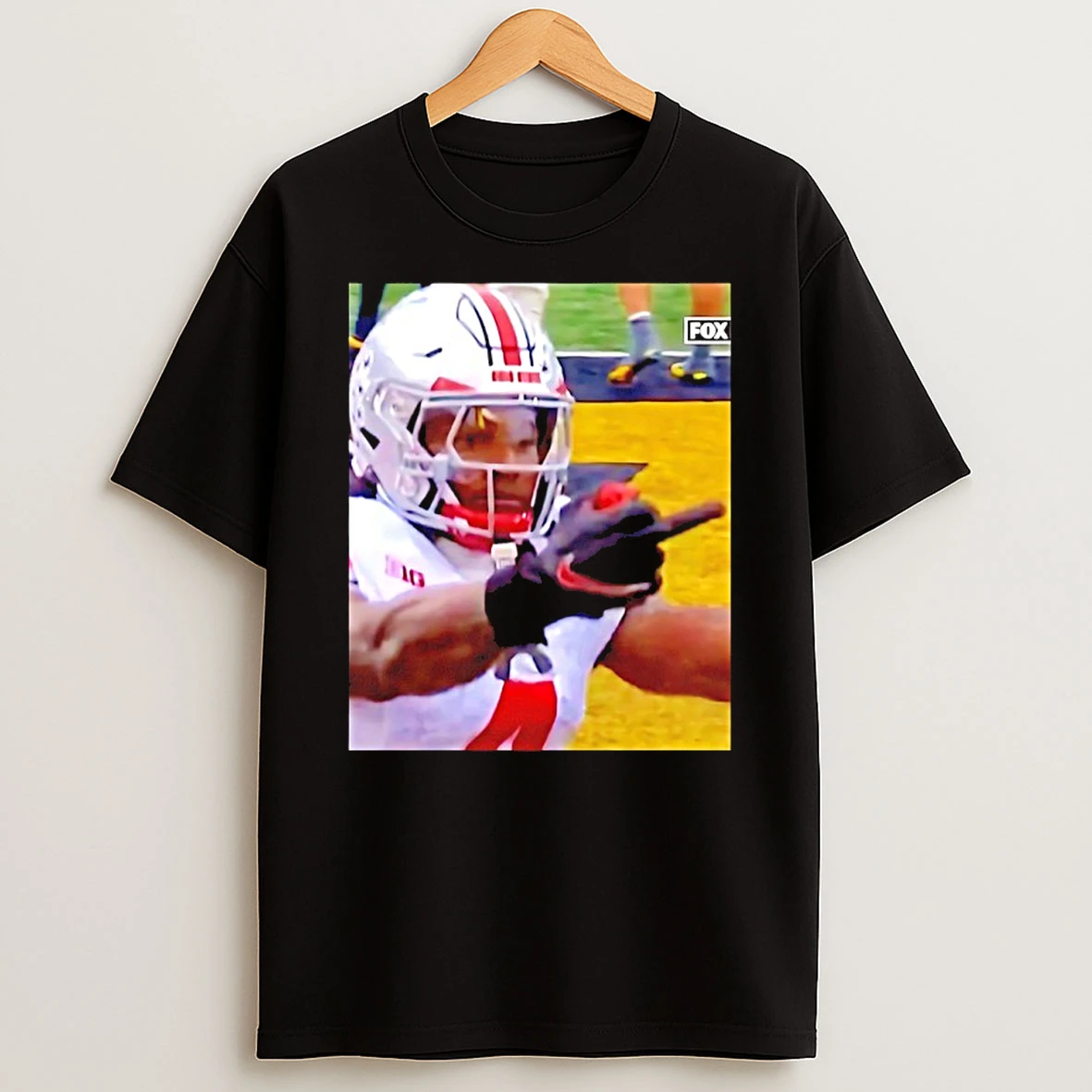 Jeremiah Smith Middle Finger Fan Michigan Fan T Shirt