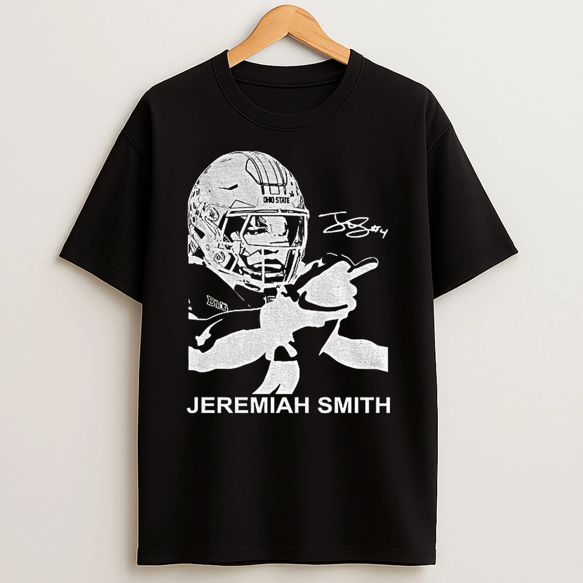 Jeremiah Smith Ohio State Buckeyes Middle Finger Michigan Fan Football T Shirt