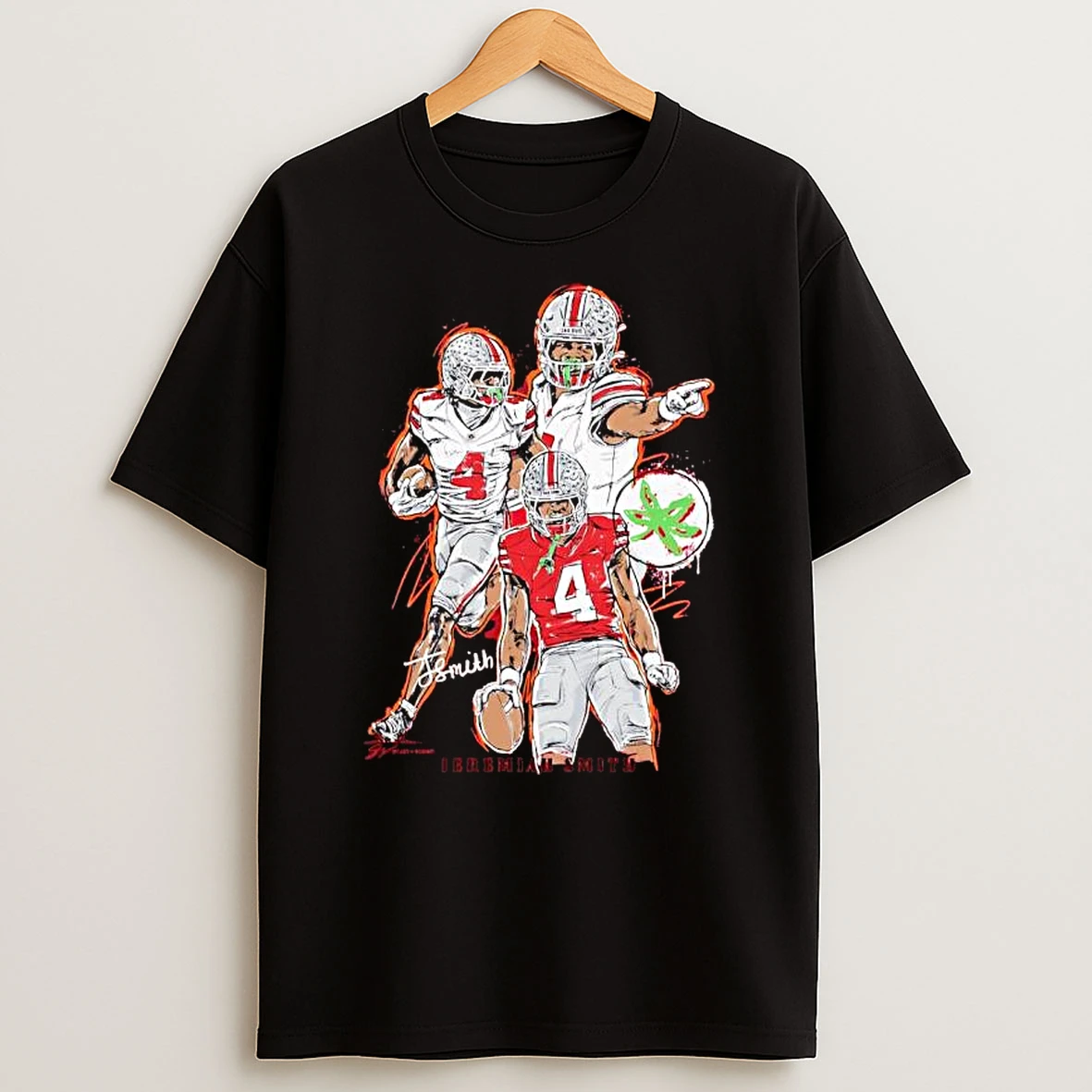 Jeremiah Smith Ohio State Buckeyes Signature Graphic T Shirt