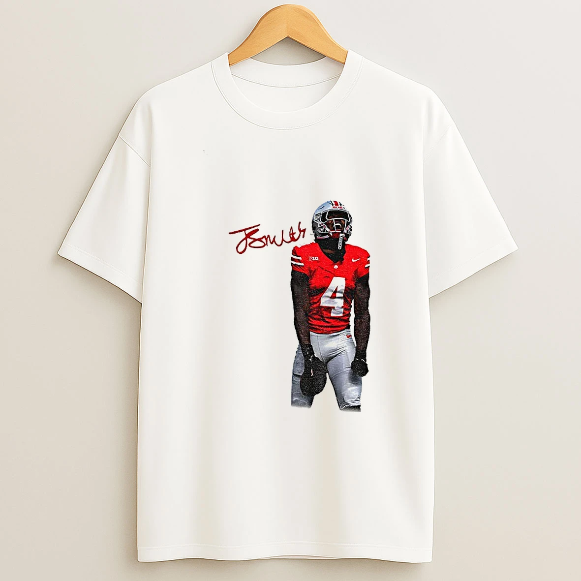 Jeremiah Smith Shout Loudly Ohio State Buckeyes Football Nfl 2025 Signature T Shirt
