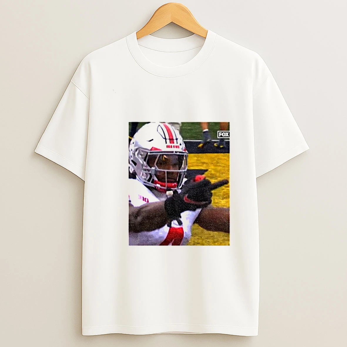 Jeremiah Smith With The Marcus Hall Salute T Shirt