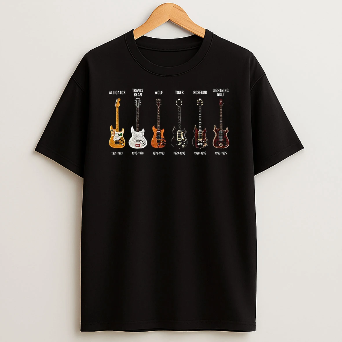 Jerry Garcia Guitar History Grateful Dead T Shirt